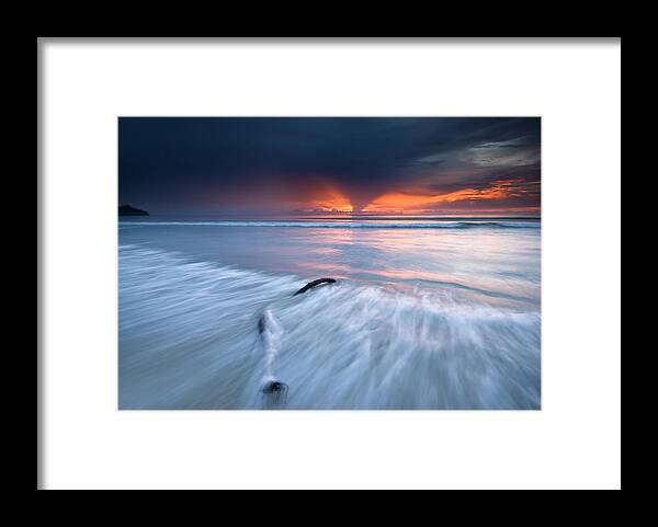 Photograph Framed Print featuring the photograph Sunset at Borneo by Ng Hock How