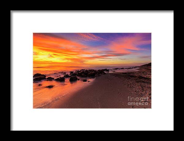 Casperson Beach Framed Print featuring the photograph Sunset at Casperson Beach 2 by Ben Graham