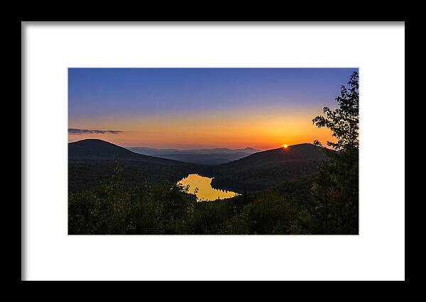 Sunset Framed Print featuring the photograph Sunset at Owls Head by Tim Kirchoff