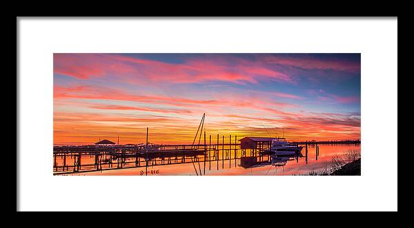  Sunset At Pawleys Island South Carolina Framed Print featuring the photograph Sunset at Pawleys Island by Joe Granita