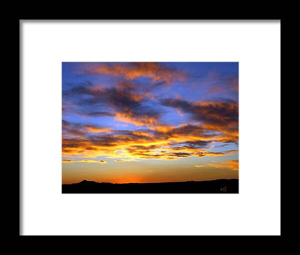 Sunset Framed Print featuring the photograph Sunset at Picacho Peak by Kurt Van Wagner