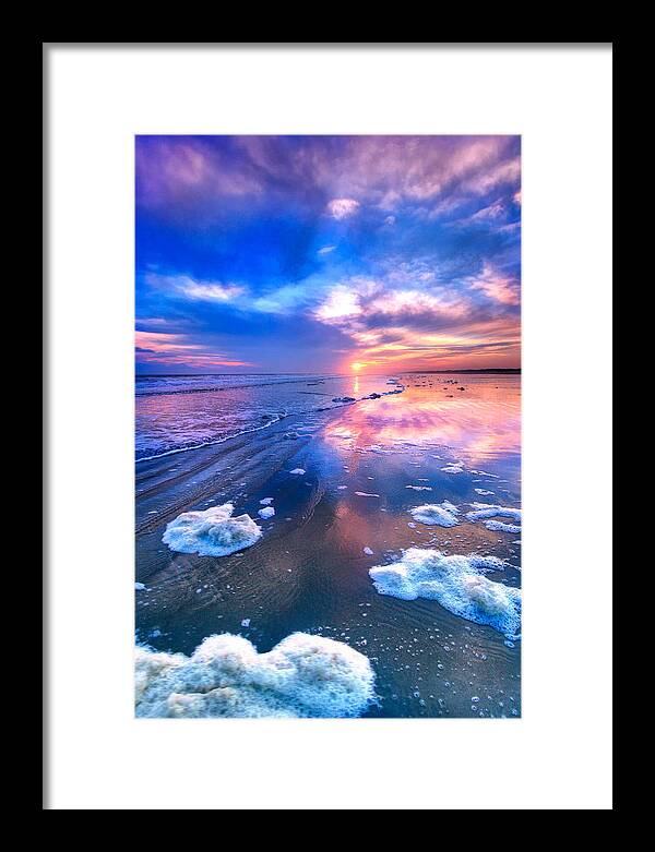 North Carolina Framed Print featuring the photograph Sunset at Sunset by Dan Carmichael