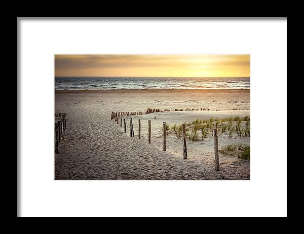 Europe Framed Print featuring the photograph Sunset At The Beach by Hannes Cmarits