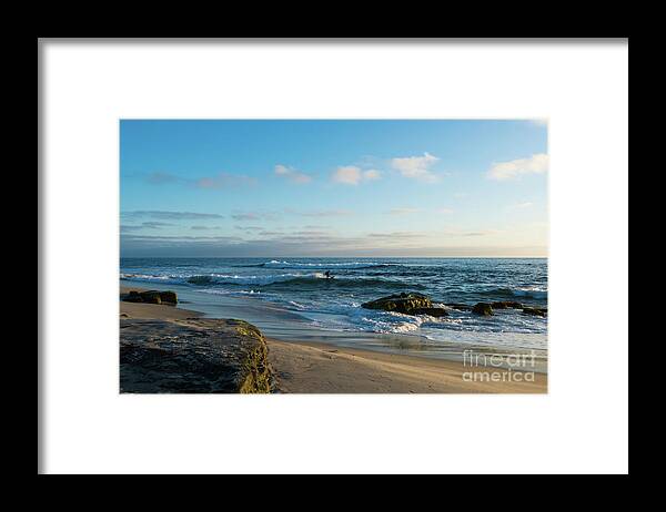 Beach Framed Print featuring the photograph Sunset at Windansea Beach by David Levin