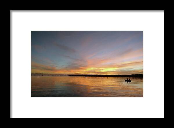 Mighty Sight Studio Framed Print featuring the photograph Sunset Blaze by Steve Sperry
