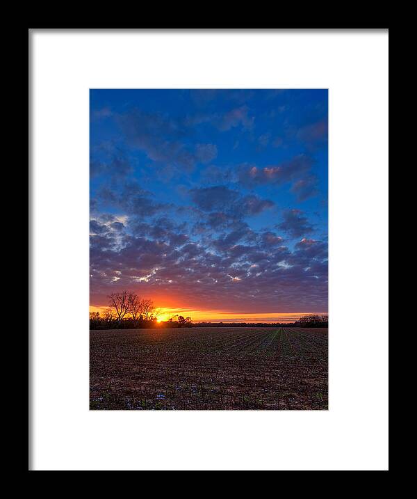 Sunset Framed Print featuring the photograph Sunset Field by Brad Boland