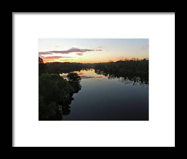  Framed Print featuring the photograph Sunset From 200 Feet by Brad Nellis