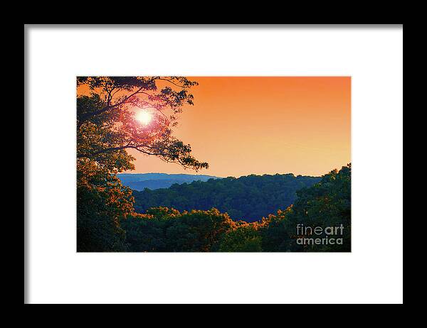 Landscape Framed Print featuring the photograph Sunset Hills by Mark Miller