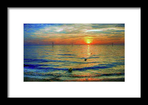 Sunset Framed Print featuring the photograph Sunset Impressions by Jerry Gammon