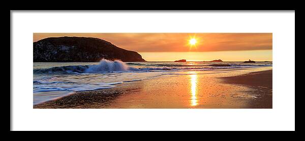 Sand Framed Print featuring the photograph Sunset In Brookings by James Eddy