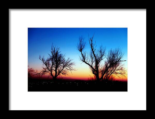 Sunset Framed Print featuring the photograph Sunset in January IV by Toni Hopper