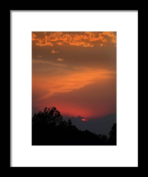 Kansas Framed Print featuring the photograph Sunset in Kansas by Don Wolf