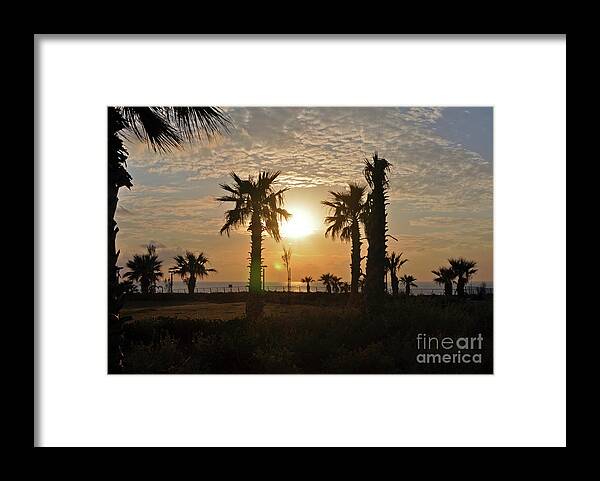 Sunset Framed Print featuring the photograph Sunset In Netanya 3 by Lydia Holly