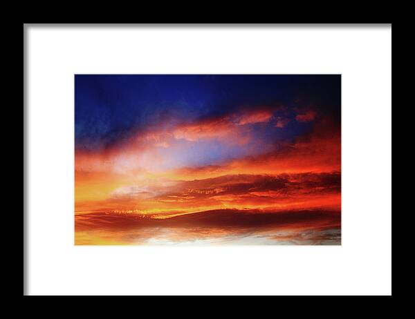 Sunset Framed Print featuring the photograph Sunset in Southern Oklahoma by Toni Hopper