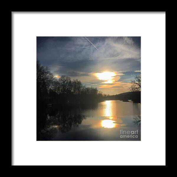 Cloud Framed Print featuring the photograph Sunset by Jason Nicholas