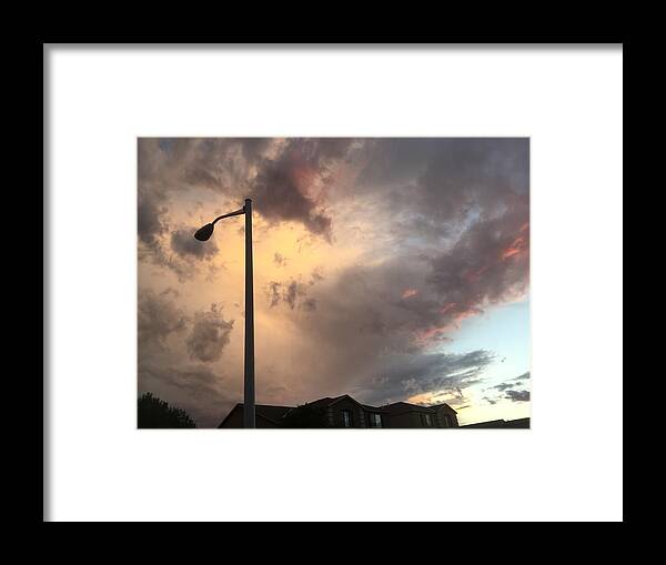 Landscape Framed Print featuring the photograph Sunset by Kirsten S