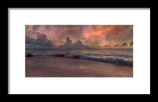 Beach Framed Print featuring the photograph Sunset Movie by Betsy Knapp