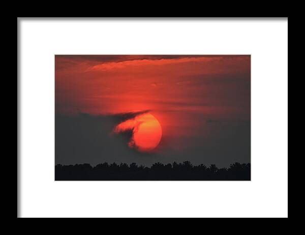 Sunset Framed Print featuring the photograph Sunset on Plum Island by Nancy Landry