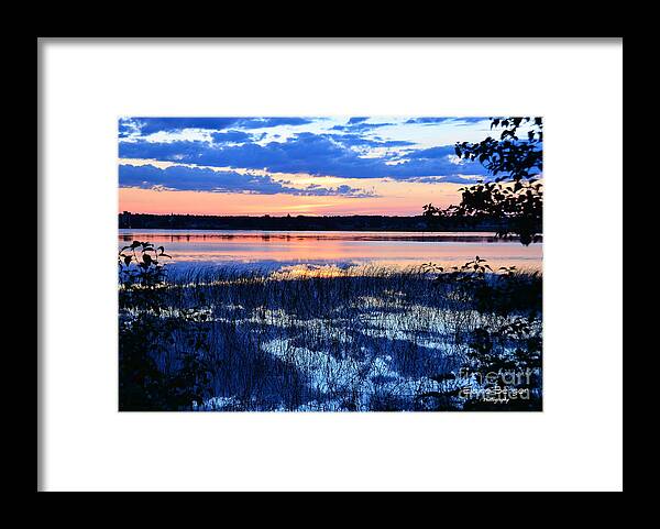 Sunset On Lake Framed Print featuring the photograph Sunset on Porcupine Lake by Elaine Berger