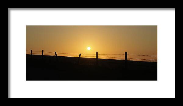 Landscape Framed Print featuring the photograph Sunset On The Farm by Adrian Wale