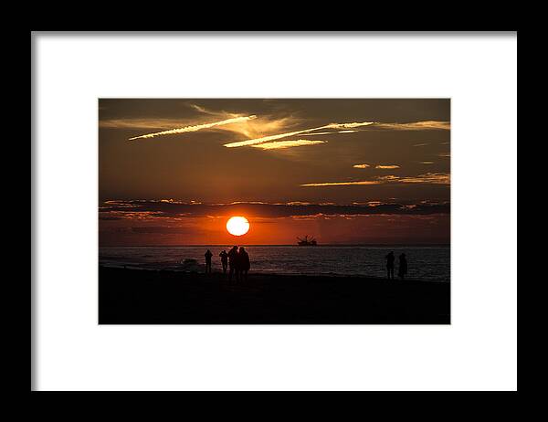 Landscape Framed Print featuring the photograph Sunset One by Martin Naugher