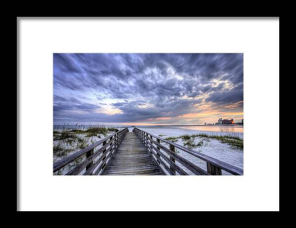 Gulf Shores Framed Print featuring the photograph Sunset Over Orange Beach by JC Findley