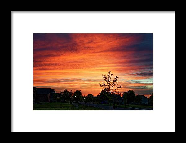 Sunset Framed Print featuring the photograph Sunset by Peter Ponzio