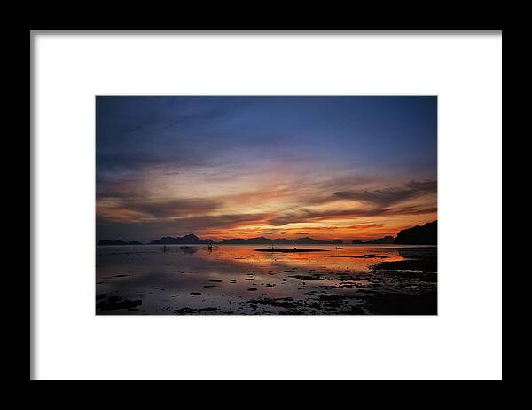 Asia Framed Print featuring the photograph Sunset PI by John Swartz