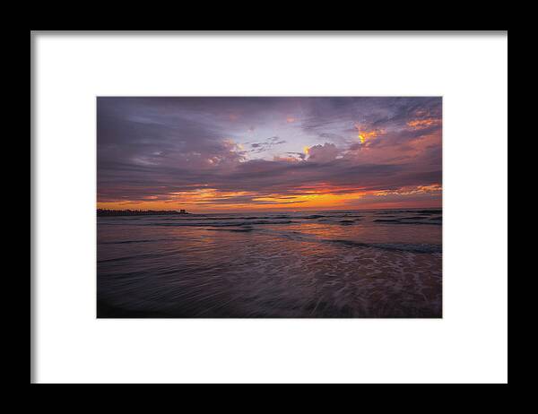 Sunset Framed Print featuring the photograph Sunset Scripps Beach Pier La Jolla Ca img 2 by Bruce Pritchett