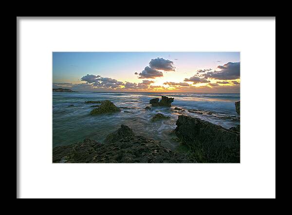 Spanish Framed Print featuring the photograph Sunset Seas by Robert Och