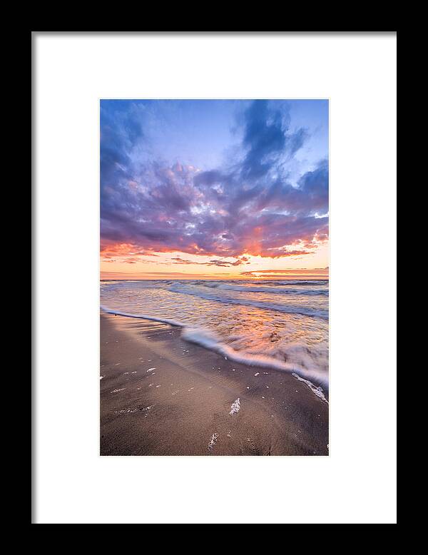 Sunset Framed Print featuring the photograph Sunset shore by Catalin Tibuleac