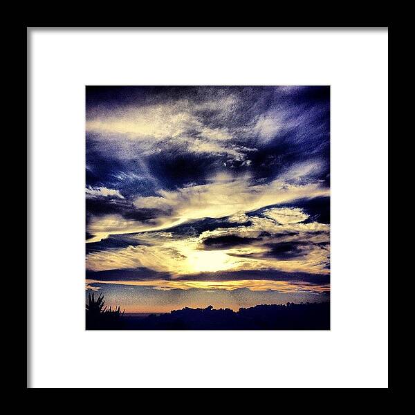 San Clemente Framed Print featuring the photograph Sunset Sky by Kyle Krone