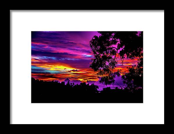 Sunset Framed Print featuring the photograph Sunset by Stuart Manning