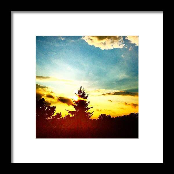 Summer Framed Print featuring the photograph Bright sun by Flavien Gillet