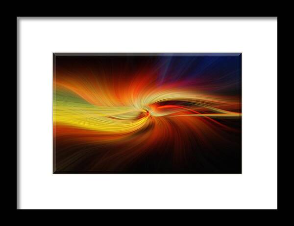 Coast Framed Print featuring the mixed media Sunset Swirl No.2 by Mark Myhaver