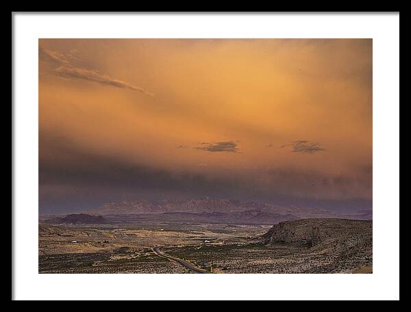 Sunset Framed Print featuring the photograph Terlingua Sunset by Al White