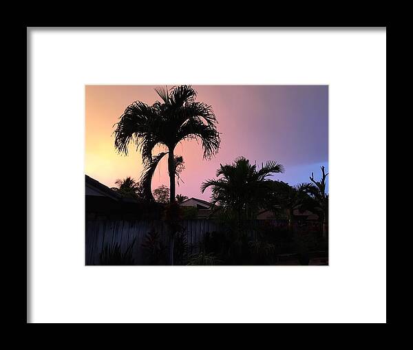 Sunset Framed Print featuring the photograph Sunset by Val Oconnor