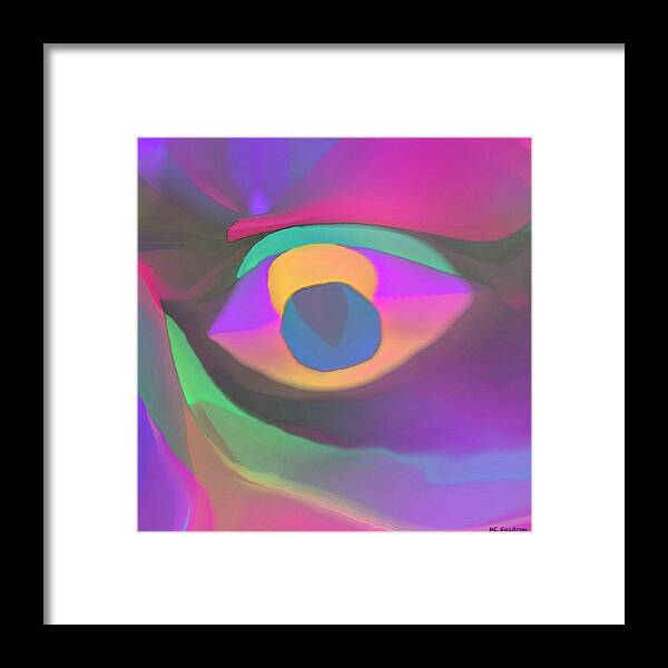 Modern Framed Print featuring the digital art Sunset Vision by ME Kozdron