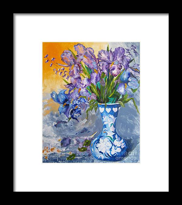 Flowers Framed Print featuring the painting Sunshine and Flowers by Lisa Boyd