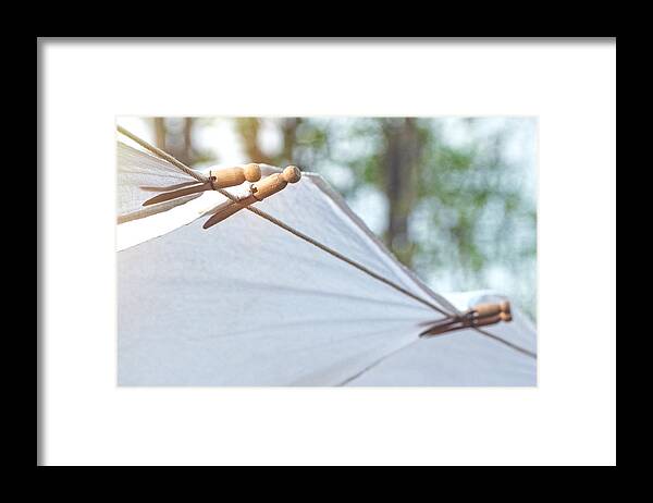 Laundry Room Decor Framed Print featuring the photograph Sunshine Whites by Angie Rea