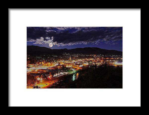 Steamboat Springs Framed Print featuring the photograph Super-moon Over Steamboat by Matt Helm