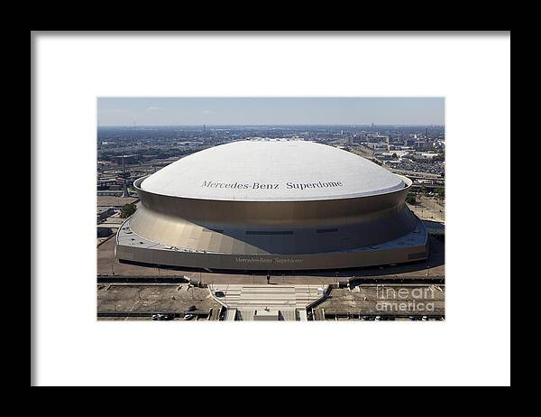 Superdome Framed Print featuring the photograph Superdome - New Orleans Louisiana by Anthony Totah
