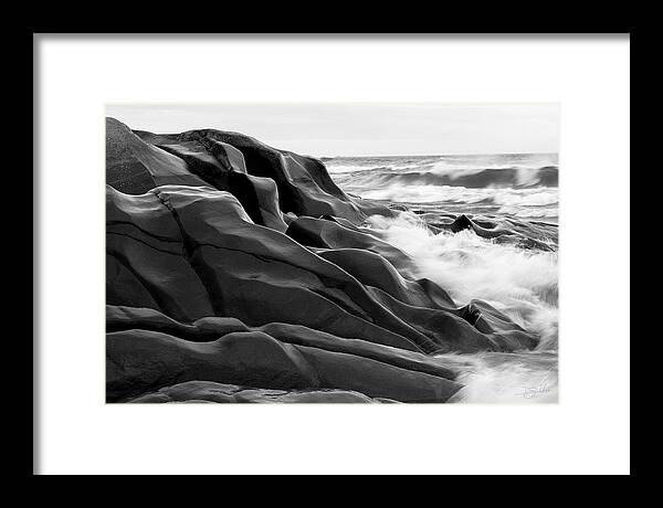 Lake Superior Framed Print featuring the photograph Superior Edge    by Doug Gibbons