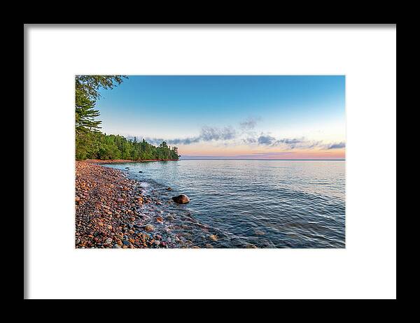 Au Sable Point Framed Print featuring the photograph Superior Morning by Gary McCormick