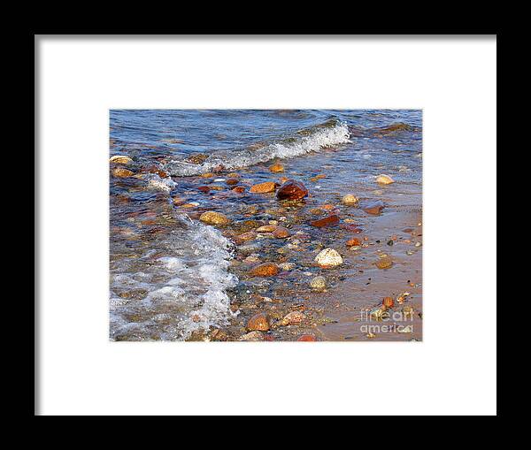 Stones Framed Print featuring the photograph Superior Stones by Ann Horn