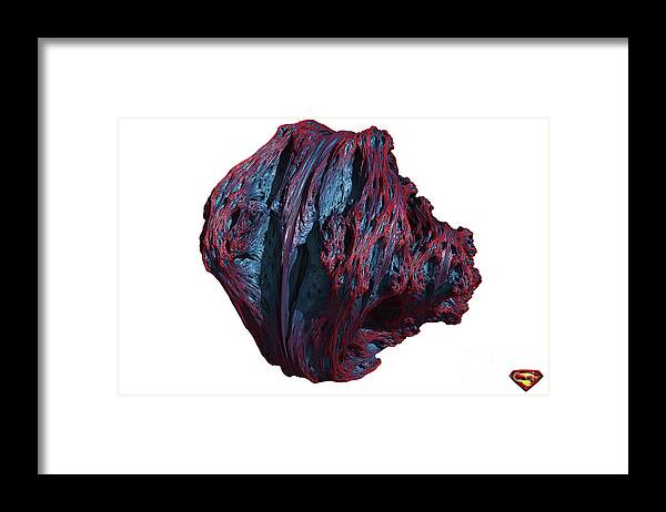 Superman Framed Print featuring the digital art Superman by Jonas Luis