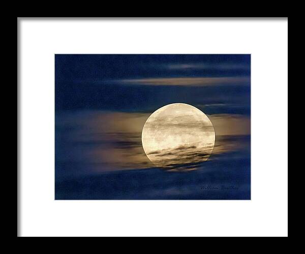 Fantasy Framed Print featuring the photograph Supermoon by William Beuther