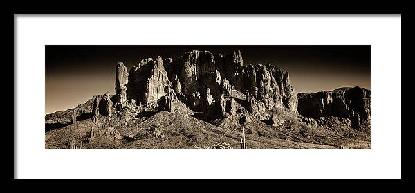 Arizona Framed Print featuring the photograph Superstition Mountain by Roger Passman