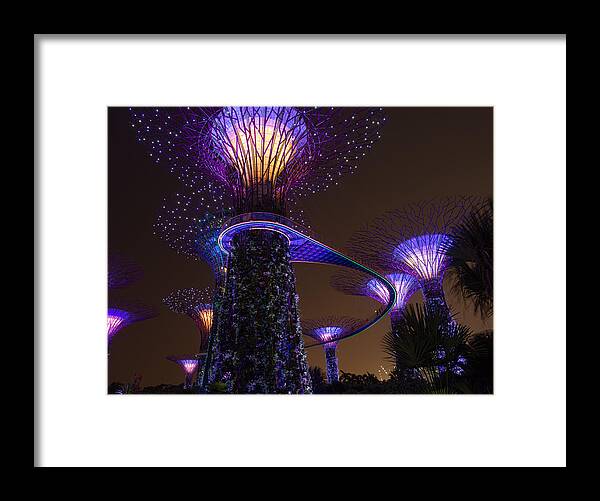 Singapore Framed Print featuring the photograph Supertrees by Nisah Cheatham