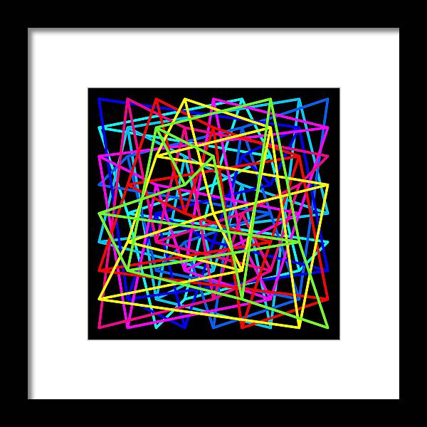 Abstract Framed Print featuring the digital art Supreme Sudoku1 - Negation by Ron Brown